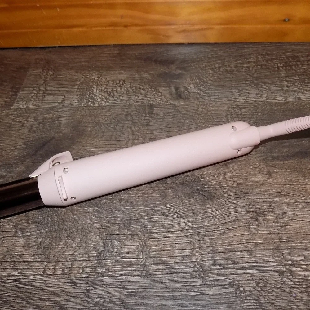 L'ange Le Rouleau Rotating Curling Wand Blush Pink Excellent Titanium